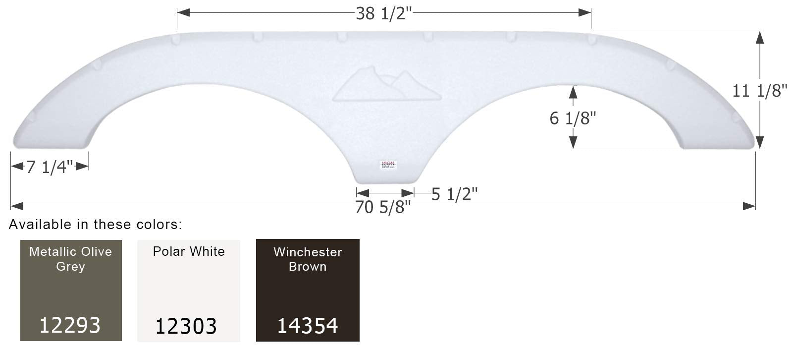 Fender Skirt ICON, Tandem, Keystone, FS2293, Winchester Brown