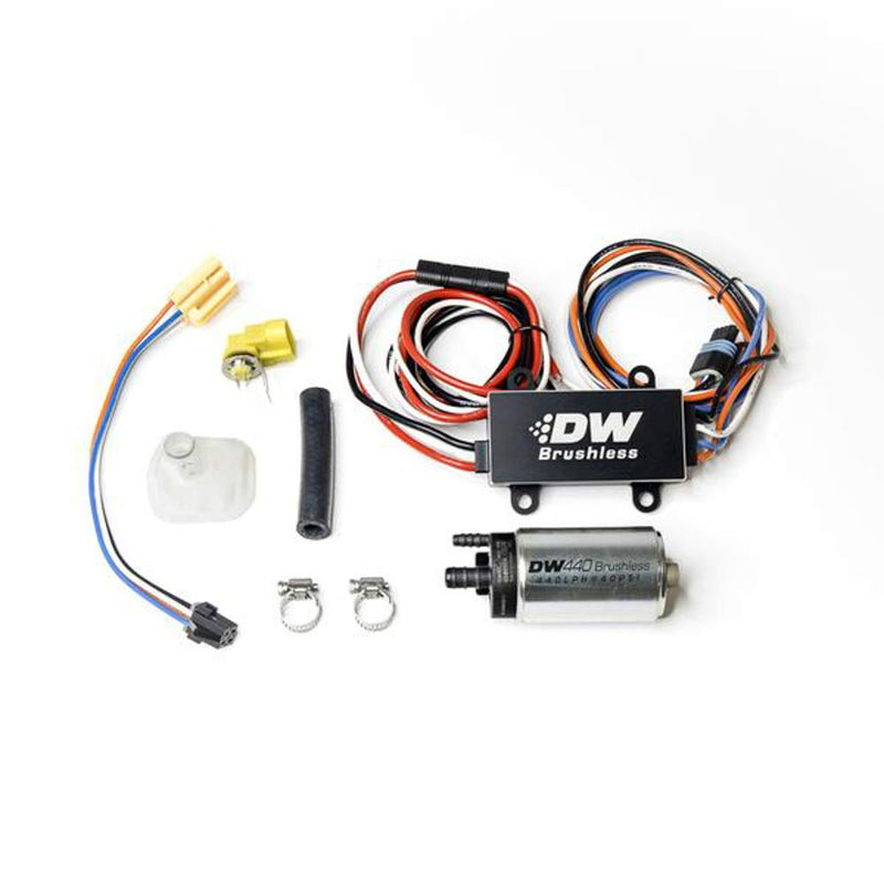 440lph Deatschwerks in-tank brushless fuel pump w/ 9-0905 install kit + C103 Controller (9-441-C103-0905)