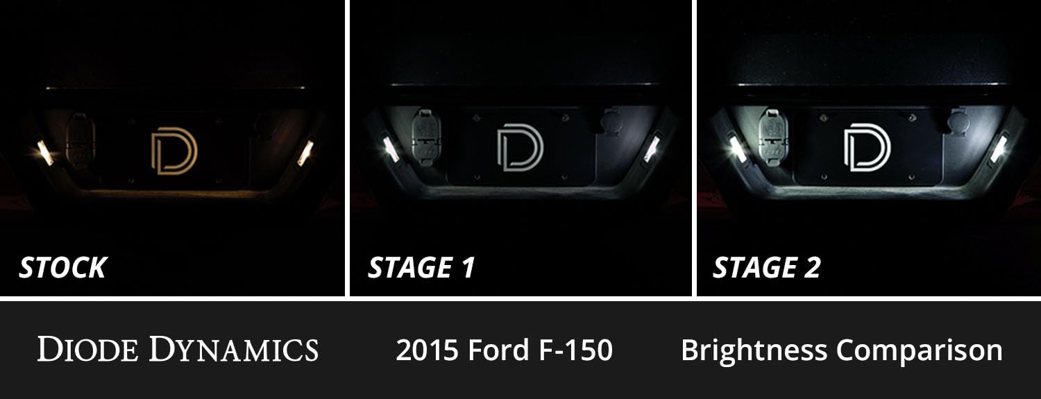 Diode Dynamics interior bulb pack LED compatible with Ford F-150 2015-2020, Stage 1