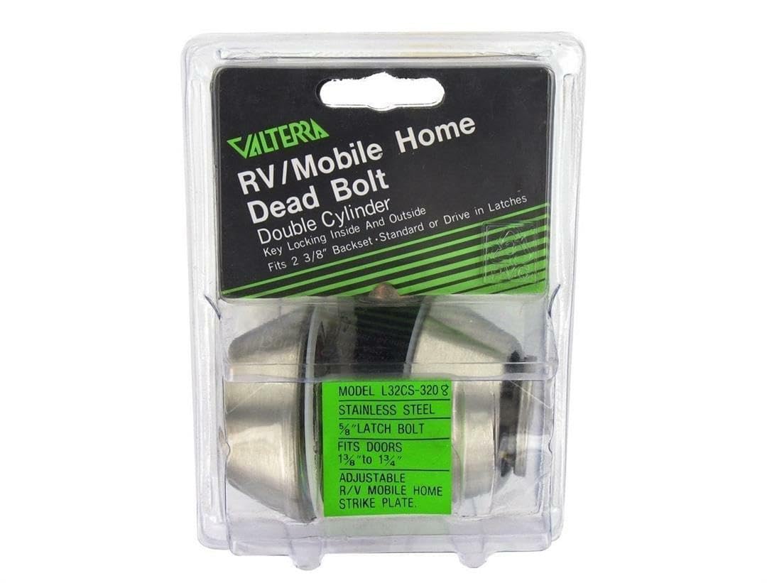 Double Cylinder Deadbolt Valterra L32CS3208 - 5/8" Throw, Key Lock