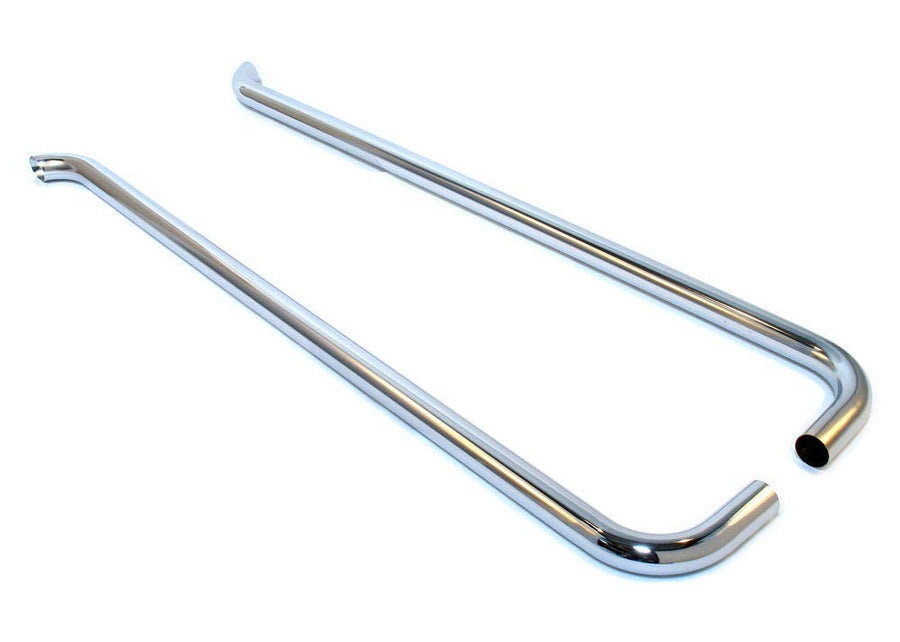 Chrome Slant Style Patriot Exhaust H1270 Lake Pipe Side Exhaust