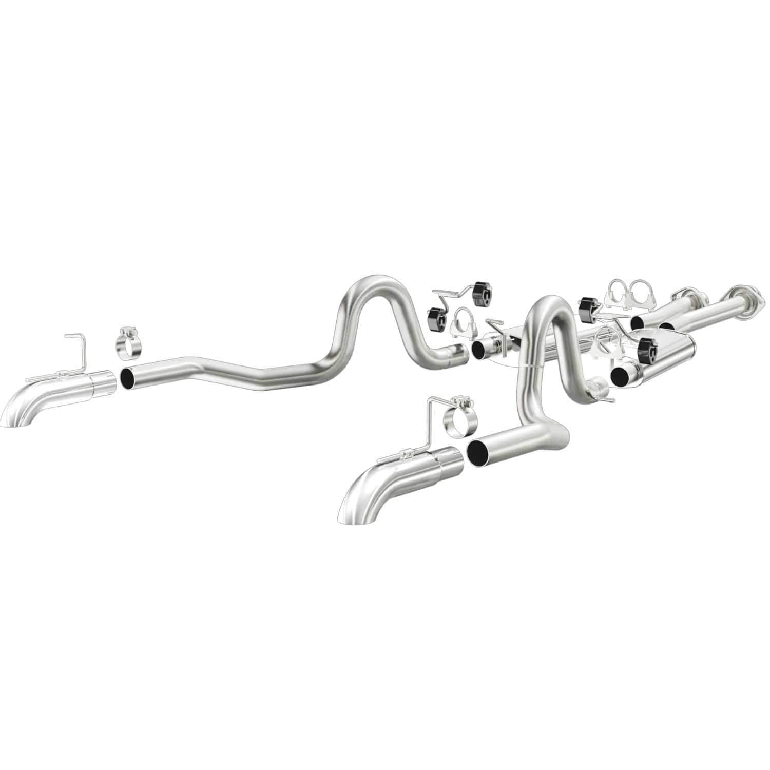 Performance MagnaFlow Exhaust System 15632: Cat-Back, Street Series, Compatible with 1987-1993 Ford Mustang