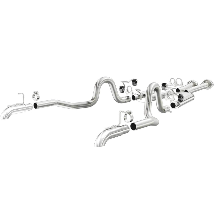 Performance MagnaFlow Exhaust System 15632: Cat-Back, Street Series, Compatible with 1987-1993 Ford Mustang