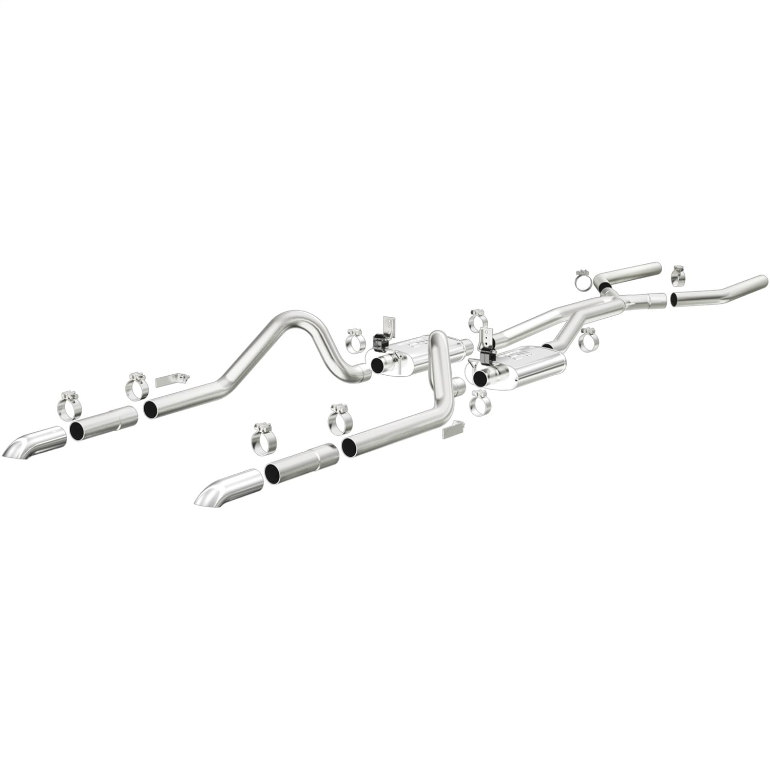 2.5" Dual Cat-Back Exhaust System Magnaflow Stainless Steel