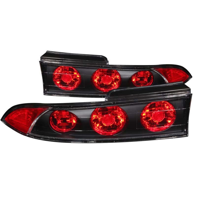 Tail Light Set Anzo USA 221084 Euro Clear Lens Pair Black