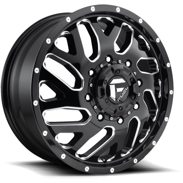 FUEL OFF-ROAD 22X8.25 TRITON 8X210 8.76 105mm GLOSS BLACK MILLED - D581228293