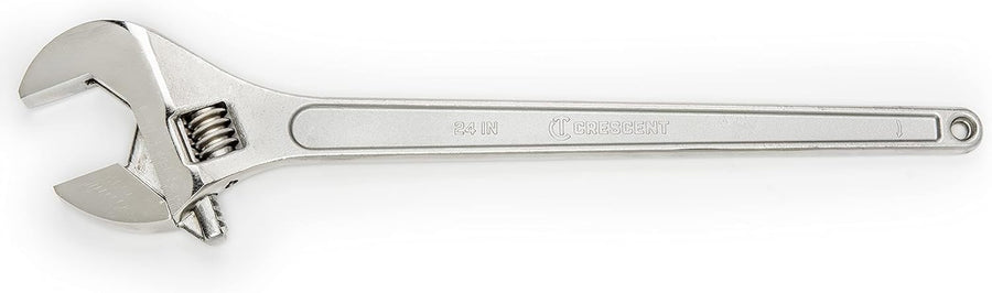 Adjustable Crescent Tapered Handle Wrench - Carded - Home Improvement, Garage & Mechanic Versatile Hand Tool - 24" - AC224VS