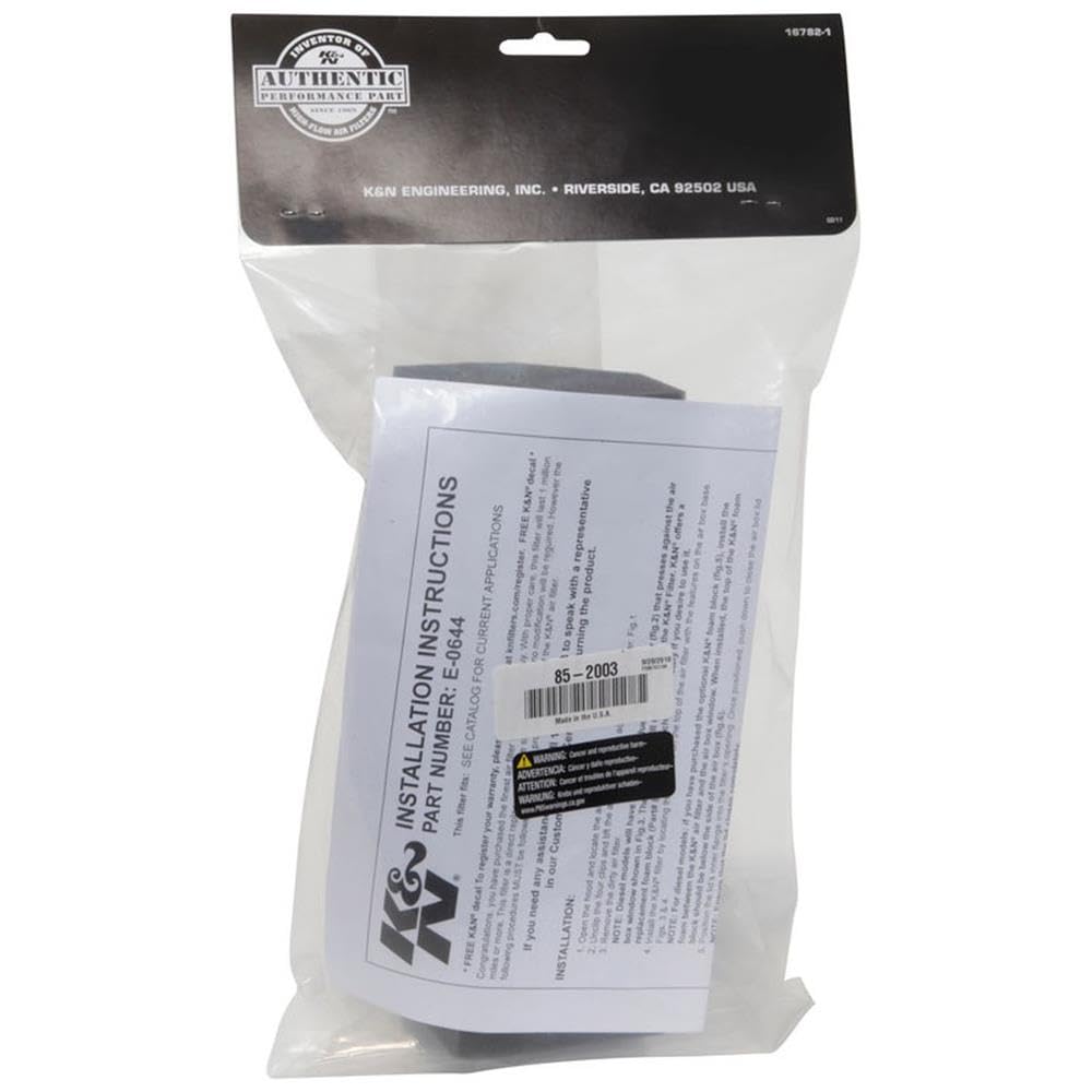 Air Filter Foam Insert K&N 85-2003