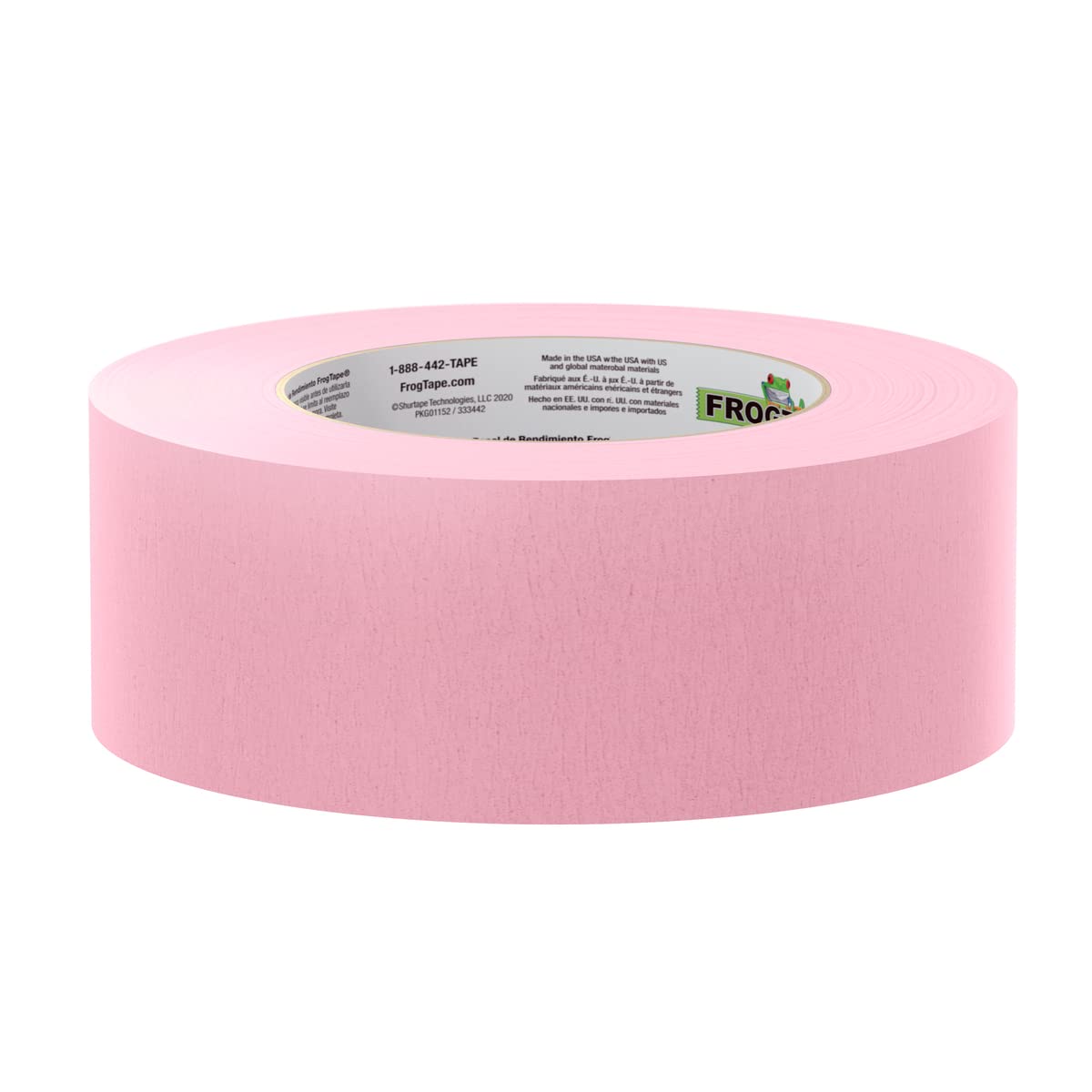 Pink FrogTape 325 High Temperature Performance Grade Masking Tape, Medium-High Adhesion, 48mm x 55m, 3 Rolls per Pack