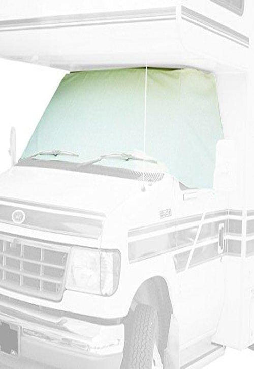 Class C Chevy 2001-2015 ADCO White Windshield Cover (RV Motorhome with Mirror Cutouts)