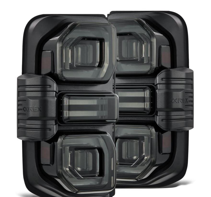 21-24 Ford Bronco AlphaRex NOVA LED Tail Lights - Alpha-Black