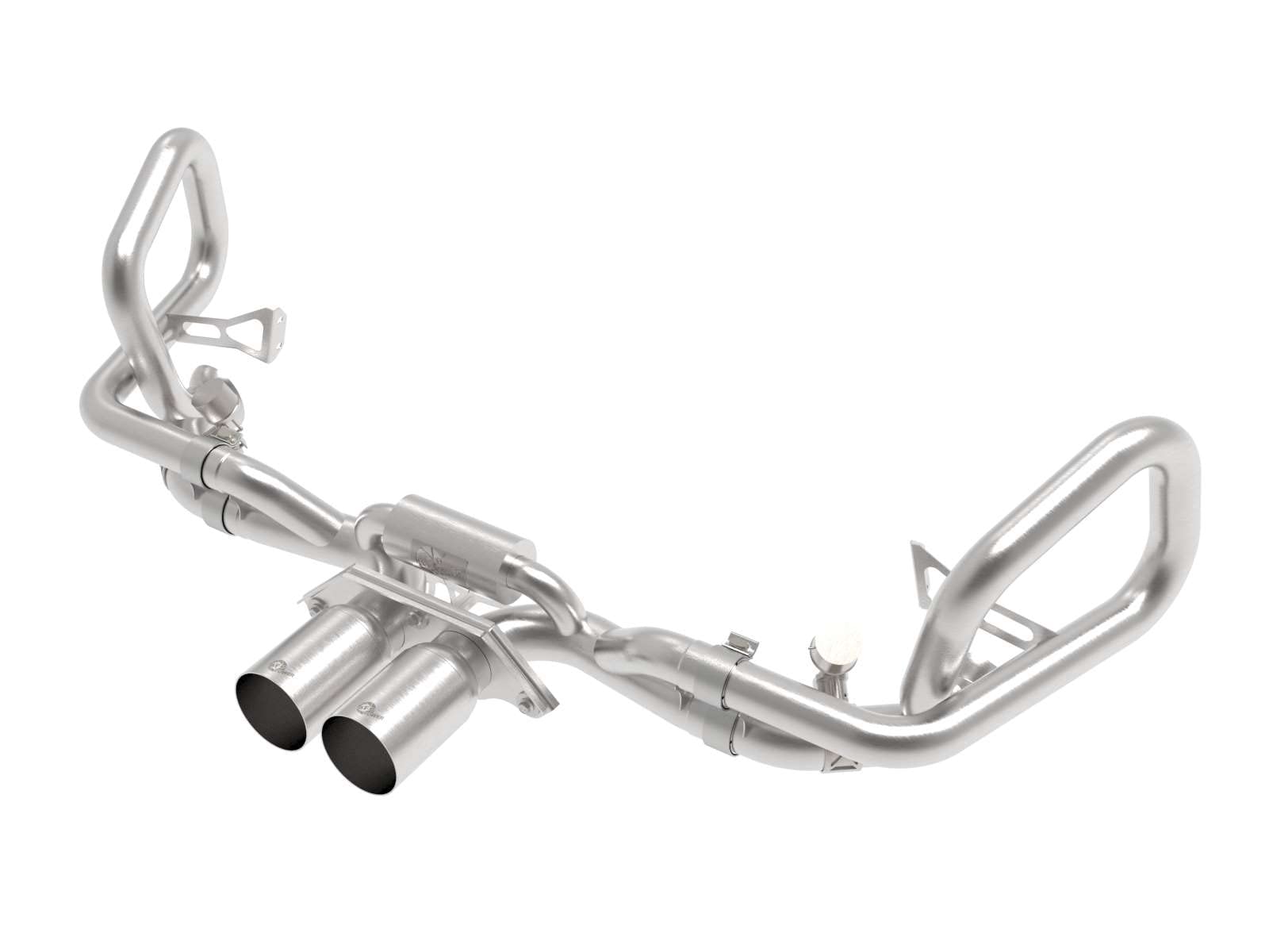 aFe Power 2-1/2 IN MACH Force-Xp Stainless Steel Cat-Back Exhaust w/Brushed Tips Fit Porsche 911 GT3 14-19 H6-3.8/4.0L 49-36450-H