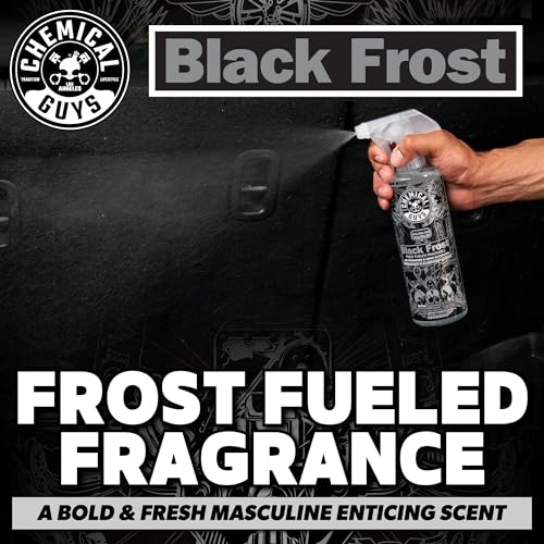 Chemical Guys Black Frost AIR_224_04 Air Freshener and Odor Eliminator, (Great for Cars, Trucks, SUVs, RVs, Home, Office, Dorm Room & More) 4 fl oz