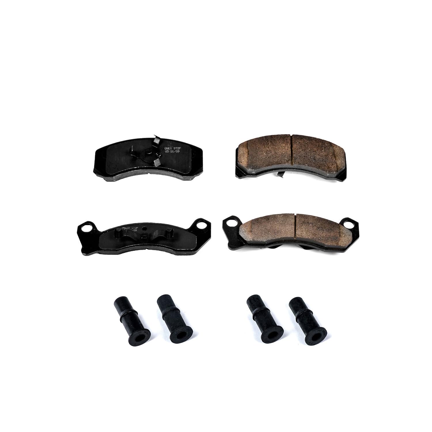 Power Stop Front Brake Kit For Country Squire Ford 1990-91 |Crown Victoria 1992-94 |LTD 1979-86 |LTD Crown Victoria 1987-91 - Ceramic Brake Pads With Installation Hardware, 17-499