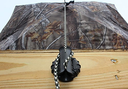 Timber Cinch Slot Lock Mounted Rope Cinch, Multipurpose Rope Tension Device for Camping, Hunting Blinds, Clotheslines, and More