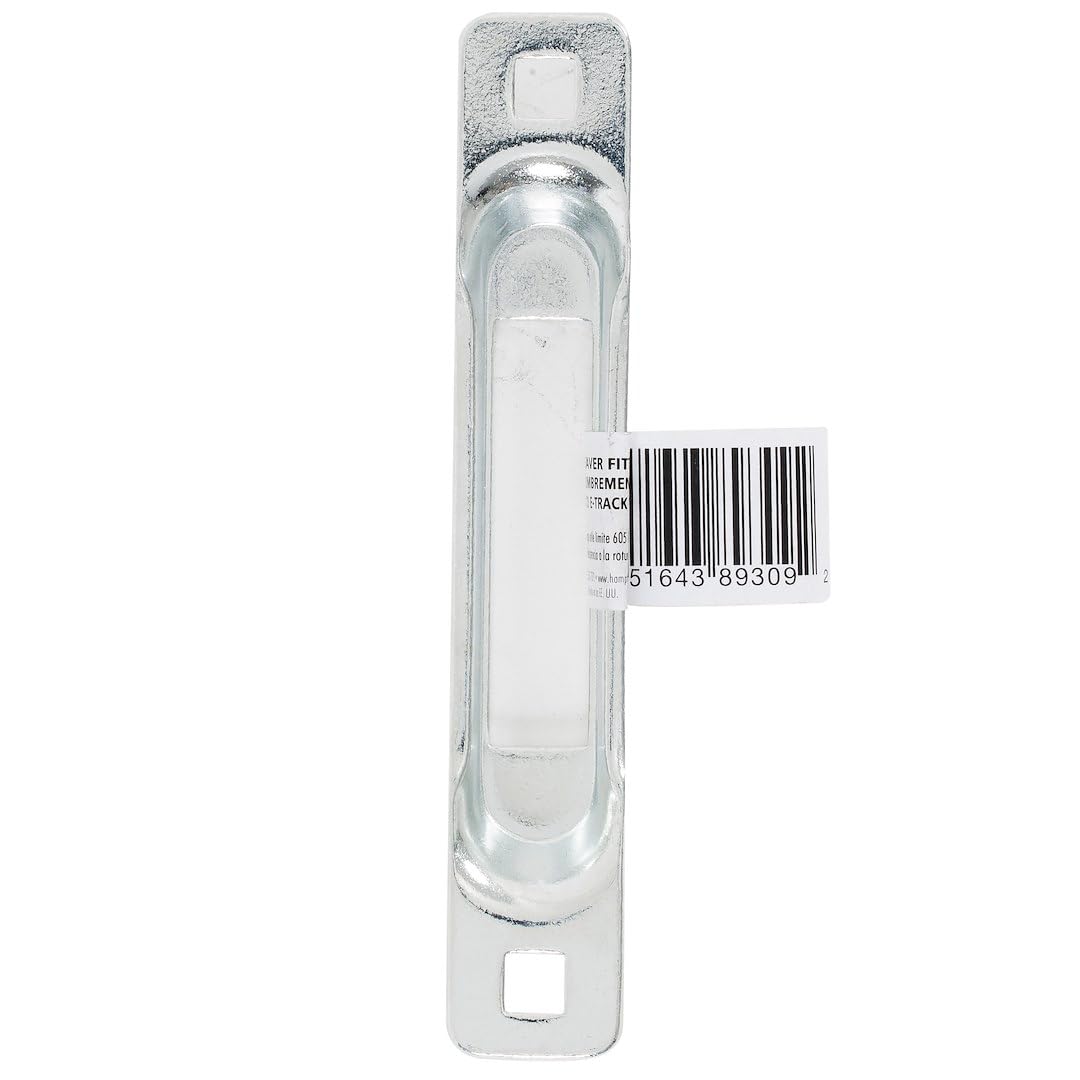 E-Track Keeper Single Track Space Saver, Chrome - 1,333 lbs. Working Load Limit And 4,000 lbs. Break Strength