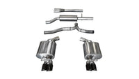 Performance CORSA 14474BLK Exhaust Tip (11-14 Dodge Charger SXT 2.5in Sport Cat-Back Dual Rear Exit w/Twin 3.0in Black)