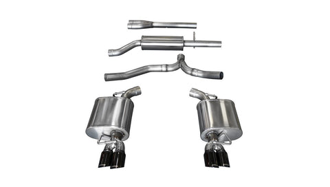 Performance CORSA 14474BLK Exhaust Tip (11-14 Dodge Charger SXT 2.5in Sport Cat-Back Dual Rear Exit w/Twin 3.0in Black)