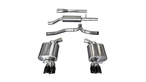 Performance CORSA 14474BLK Exhaust Tip (11-14 Dodge Charger SXT 2.5in Sport Cat-Back Dual Rear Exit w/Twin 3.0in Black)