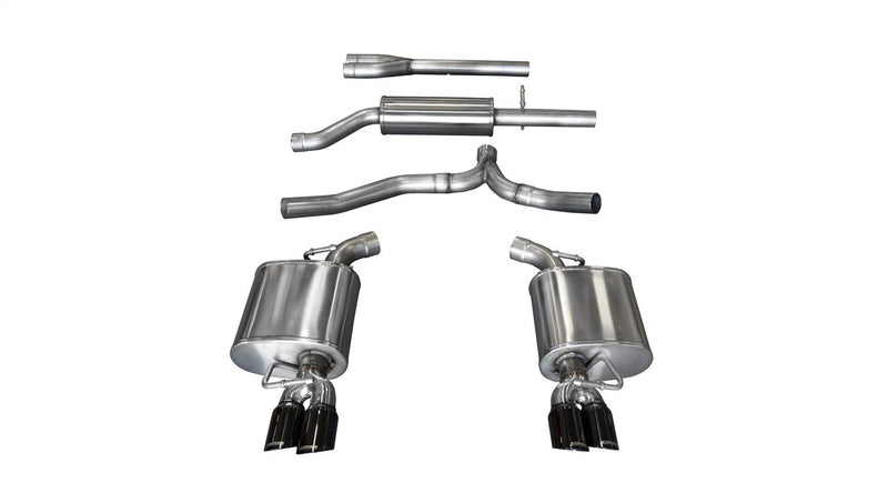 Performance CORSA 14474BLK Exhaust Tip (11-14 Dodge Charger SXT 2.5in Sport Cat-Back Dual Rear Exit w/Twin 3.0in Black)