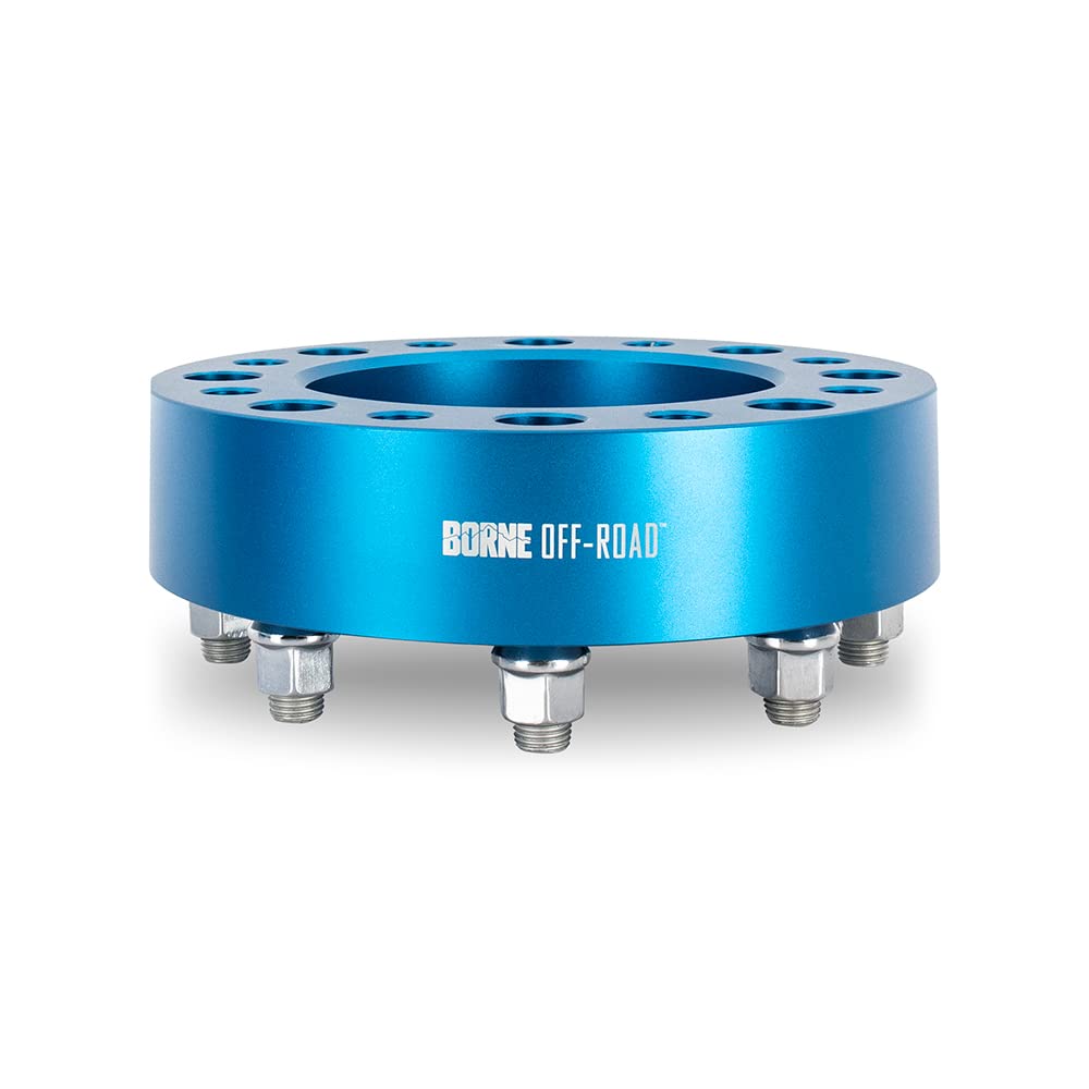 Borne Mishimoto Off-Road Wheel Spacers 6X139.7 78.1mm Center Bore, M14 X 1.5, 2.00" Thick, Blue