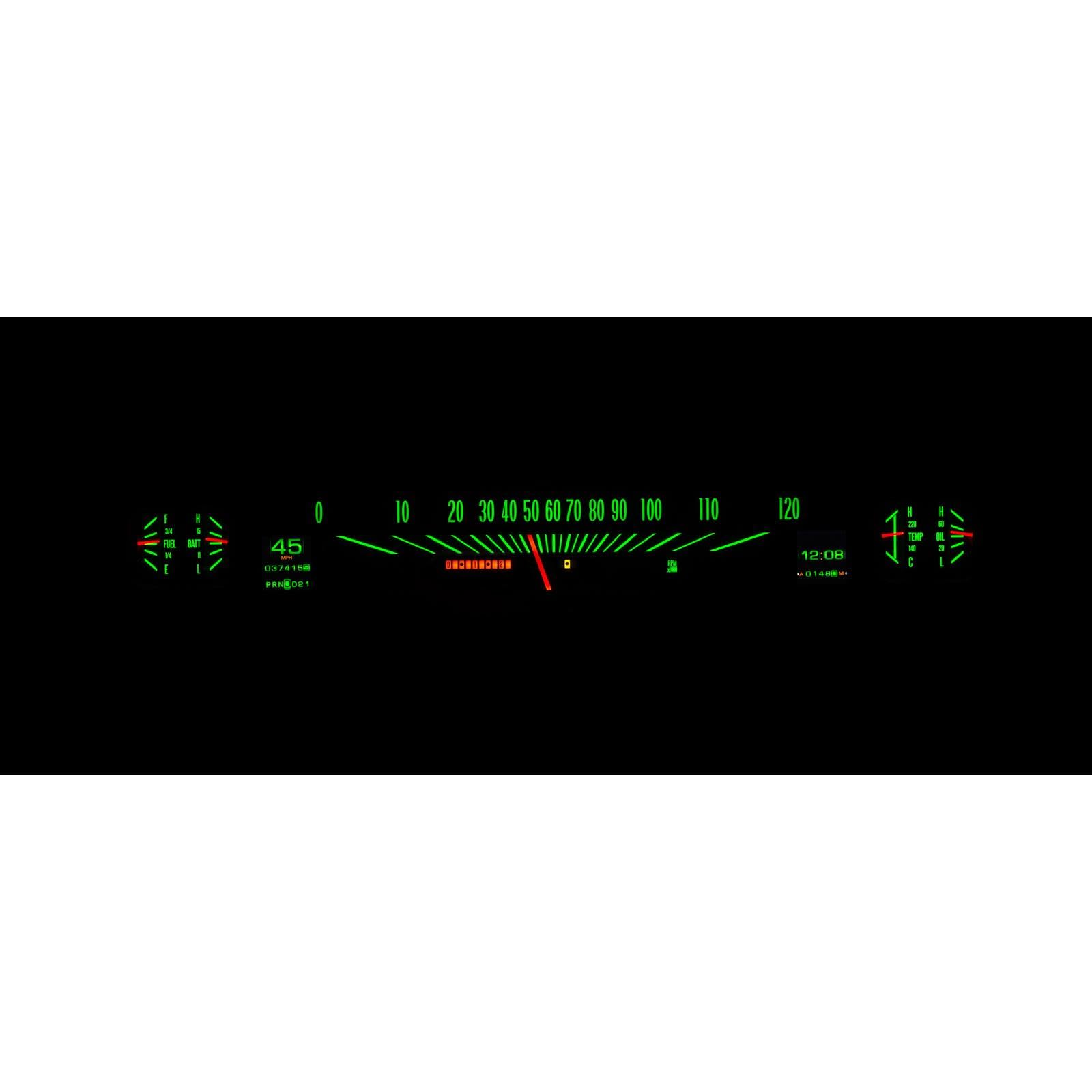 Dakota Digital Retrotech Gauge Instrument System RTX-66C-CVL-X Compatible with 1966-67 Chevy Chevelle/El Camino