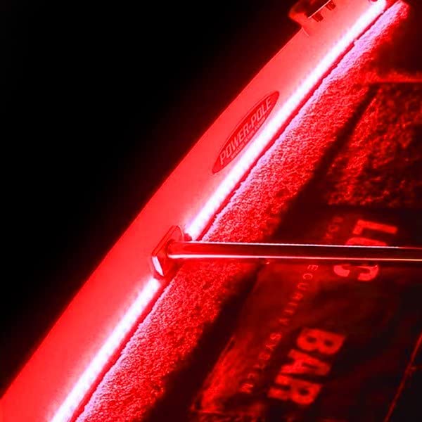 T-H Marine Flex Strip LED Lights | Bright Water Resistant Rope for Boat Decks or Under Gunwale Compartments | 24" Long, Red Lights