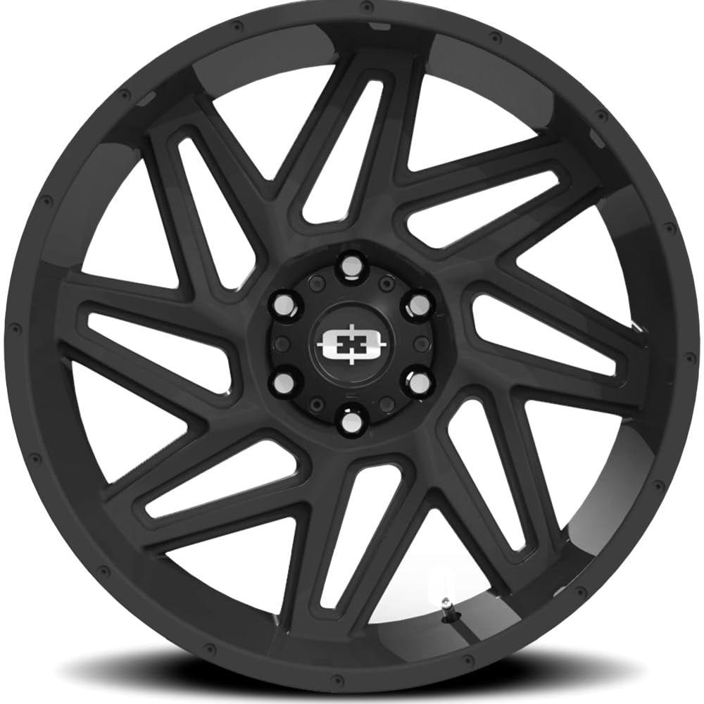 Off-Road Vision Spyder Custom Wheel - Series 361 - Satin Black - 20" x 9", 0 Offset, 6x139.7 Bolt Pattern, 106.2mm Hub