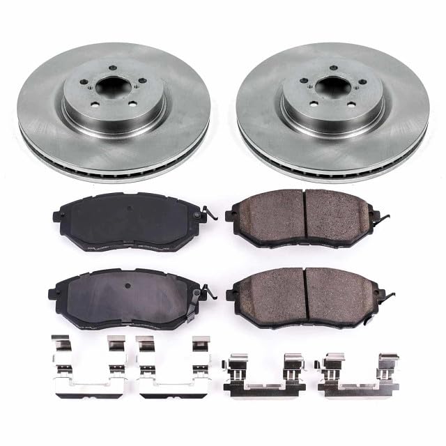 POWERSTOP Autospecialty KOE285 Front Replacement Brake Kit-OE Brake Rotors & Ceramic Brake Pads