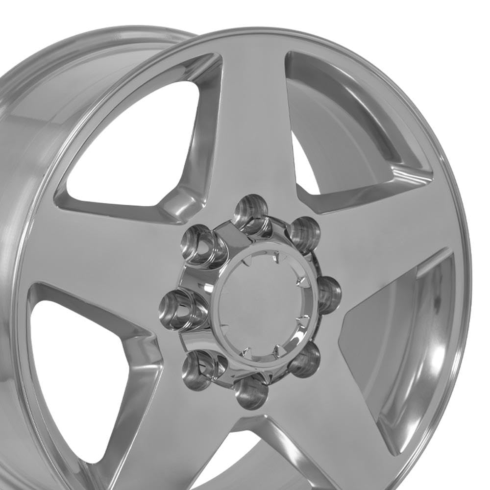 20 Inch OE Wheels CV91B Rim Fits Silverado 2500/3500 Style 8x180 20x8.5 Polished - Hollander 5503 (1)
