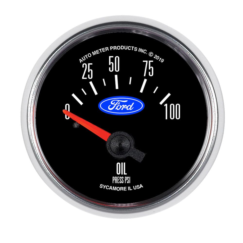 AUTO Meter Gauge, AUTO METER 2 1/16", Oil Press, 100Psi, Elec, Ford (880821)