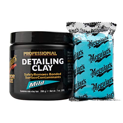 Meguiar's Aggressive Professional Detailing Clay, C2100 - Safely Remove Contaminants Bonded on Paint for a Smooth, Glossy Finish - Premium Clay Bar for Car Detailing and Paint Prep, 200 Grams