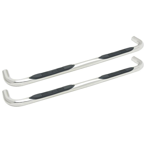 Westin E-Series 23-3940 3 Round Nerf Bars fits 2015-2025 F-150 2022-2025 F-150 Lightning 2017-2025 F-250 F-350 F-450 F-550 Crew Cab Polished Pair