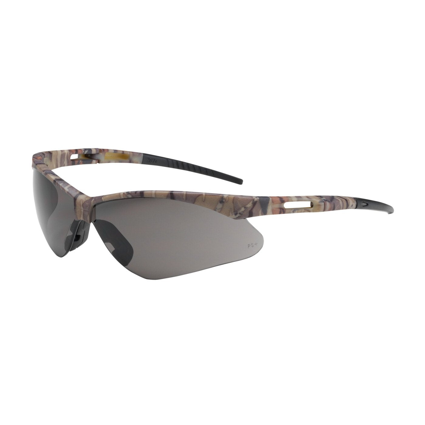 250-AN-10123 Anser Semi-Rimless Safety Glasses with Camouflage Frame, Gray Lens and Anti-Scratch Coating