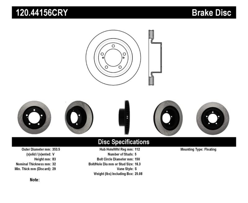 Cryostop Centric Rotor 120.44156CRY