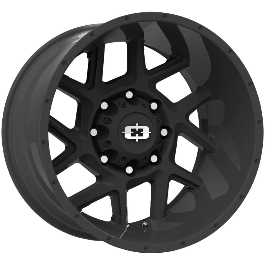 22x12 Vision Sliver 360 8x6.5" -51mm Satin Black Wheel Rim 22" Inch