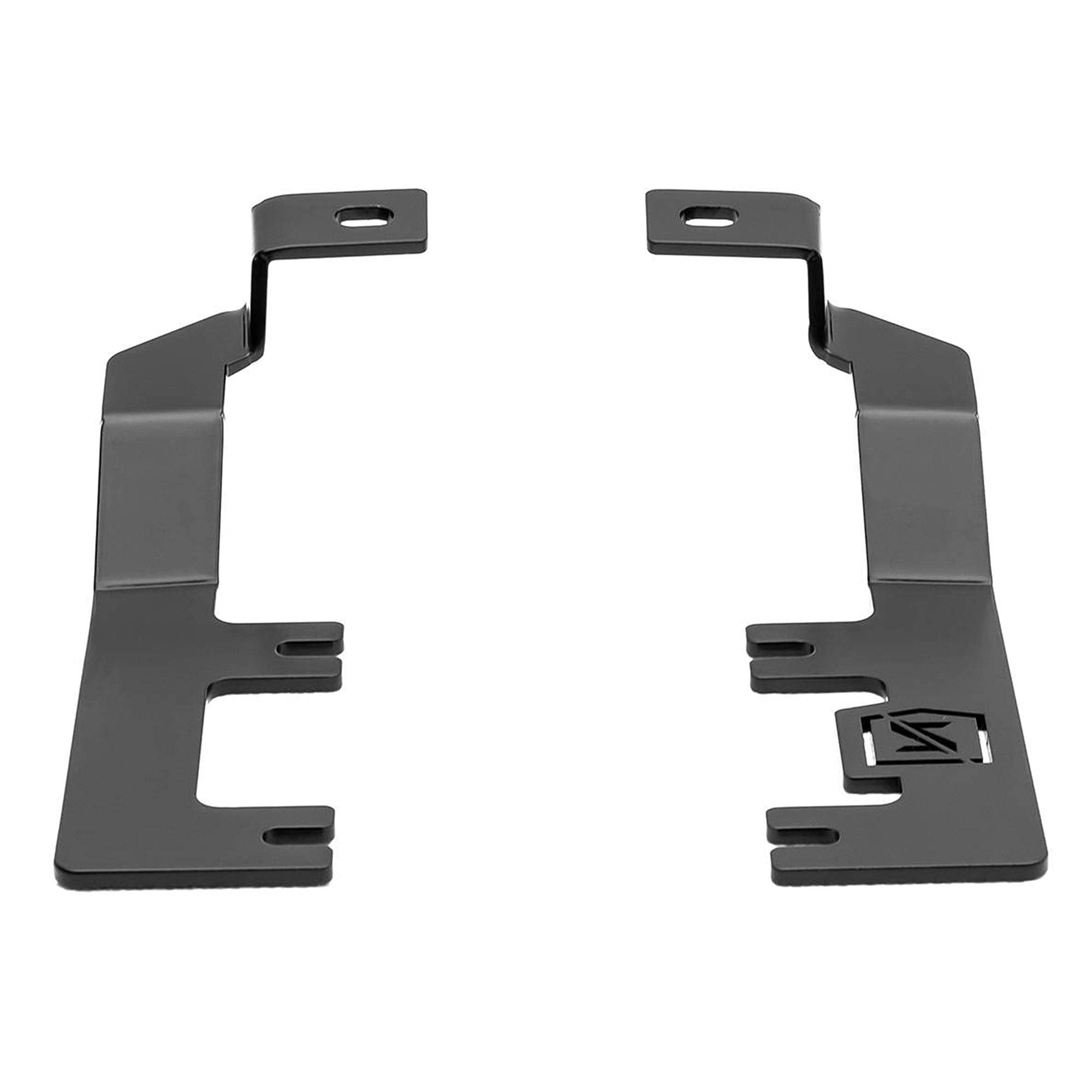 ZROADZ Hood Ditch Hinge LED Mounting Bracket - Compatible w/ 2014-2018 GMC Sierra 1500 - to Mount (2) 3 Inch LED Pod Lights - Mild Steel Gloss Black - Easy Bolt-On Installation - PN #Z362081
