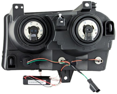 Chrysler 300 Anzo USA 121138 Crystal Black with Halo Headlight Assembly - (Sold in Pairs)