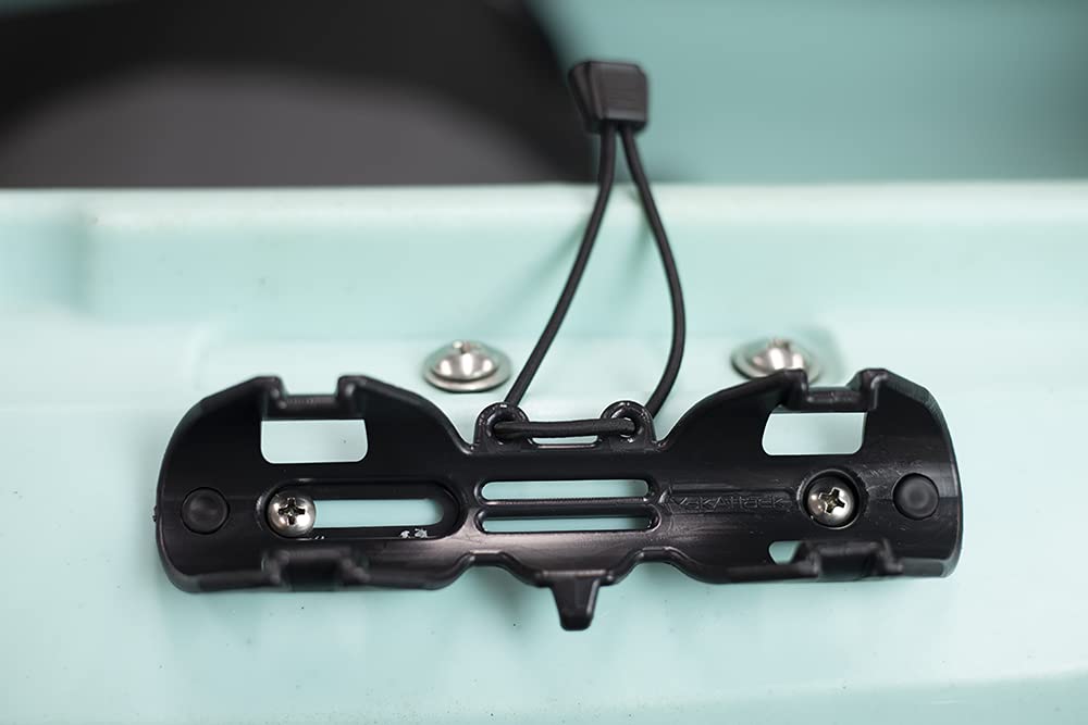 YakAttack Kayak Paddle Holder PadLoc with 2-Screw Universal Mount | Secure Paddle Clip with Two Points of Contact | Fits Standard Oar Shafts | Quiet & Durable | Kayak Accessories | Made in USA