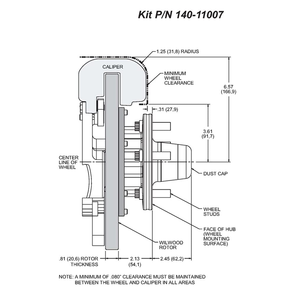 Red FDLI Front Kit,11.00"
