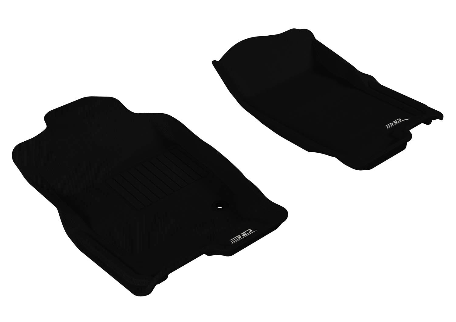 Kagu Floor Mat (Black) 3D MAXpider Custom Fit Compatible with Ford Explorer 2006-2010 - Front Row