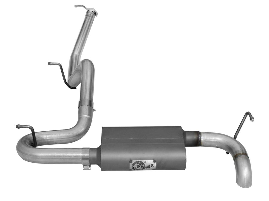 aFe Scorpion (49-08043) 2-1/2" Aluminized Hi-Tuck Cat-Back Exhaust System for Jeep Wrangler JK V6-3.8/3.6L Engine