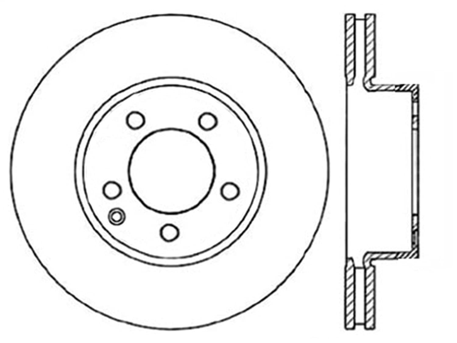 Sport StopTech 128.35109L Cross Drilled Brake Rotor (Front Left), 1 Pack