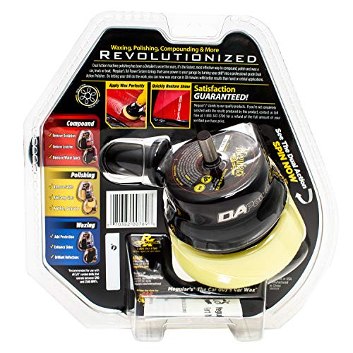 Meguiar's Dual Action Power System Tool G3500, Boost Your Auto Care Arsenal with This Car Detailing Tool, Apply Product and Remove Imperfections, Conveniently Attaches to Most Standard Drills