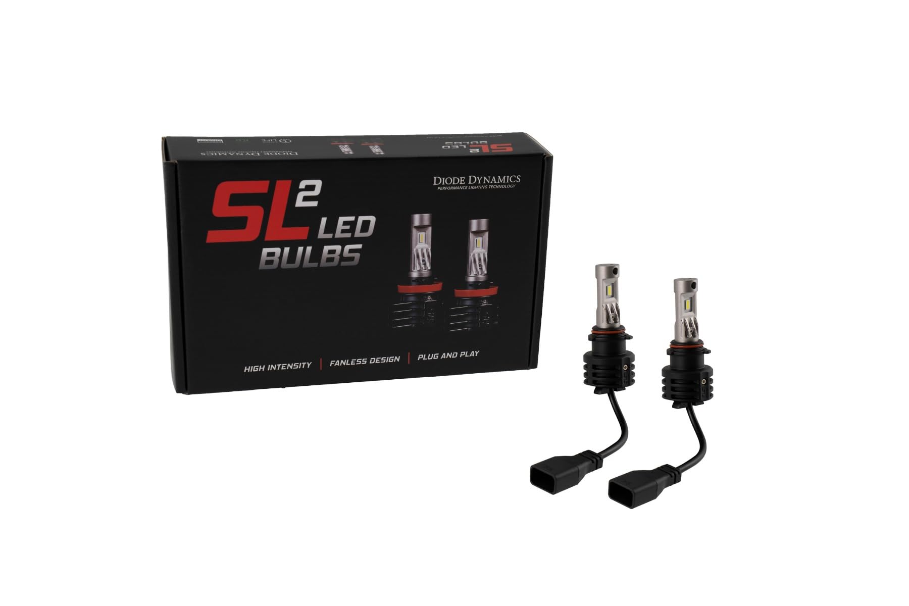 Diode Dynamics Fog Light Bulbs SL2 LED compatible with P13W bulb size (pair), Yellow (3000K)
