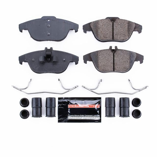 Power Stop Z23-1341 Z23 Sport Carbon Fiber Infused Ceramic Brake Pads with Hardware For C230, C250, C300, C350, E350, E400, E550, GLK250, GLK350 [Model Specific]