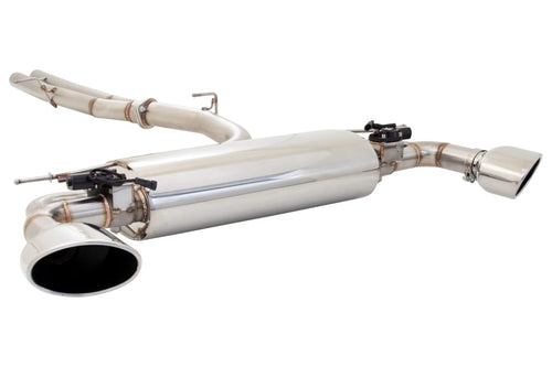 XFORCE Twin 2.5" To 3" Stainless Steel ESRS317SVKCS Cat-Back System With VAREX Adjustable Muffler for Audi 8V RS3 Sedan