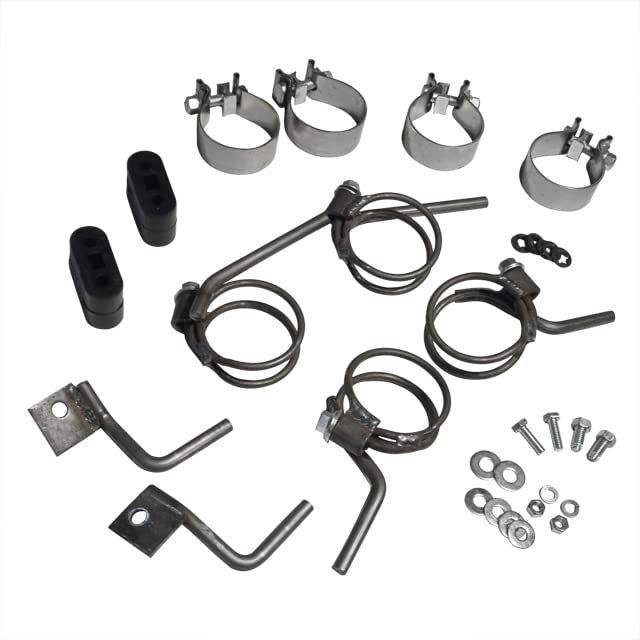 American Thunder Flowmaster 817412 Exhaust Kit 2.5 Inch 409 Stainless Steel Super 40 Mufflers H-Pipe Compatible with 1964-1967 GM Chevy Buick Oldsmobile Pontiac A-Body