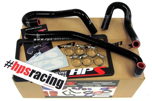 Black HPS 57-1340-BLK-1 Silicone Heater Hose Kit (Coolant)