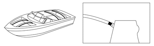 Fiberglass Boat Support Cover Bow, Orange (84" x 1-1/4" x 3/16")